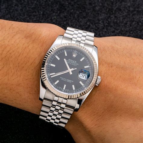 rolex datejust 36mm black dial